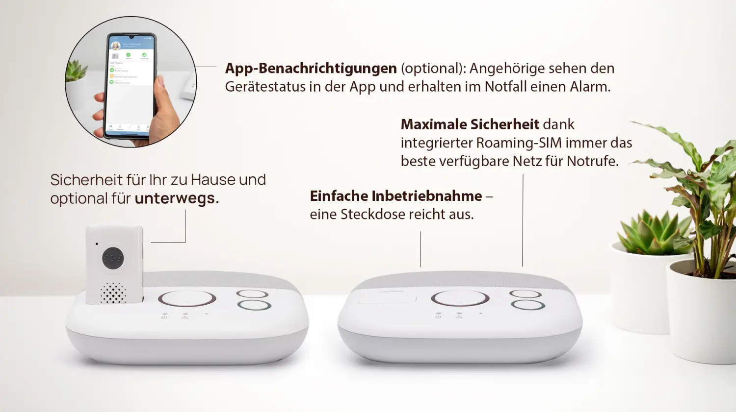 Mehr als nur der klassische Hausnotruf, flexibel erweiterbar-sprechen Sie uns gerne an