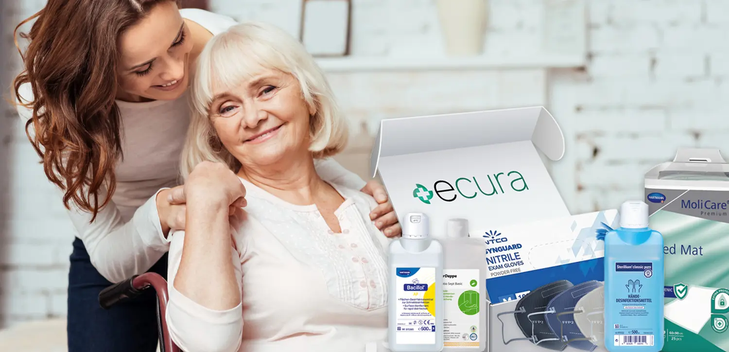 Eine alte Frau mit einem Mädchen von ecura GmbH